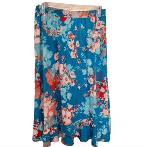 Colorful Floral Maxi Skirt